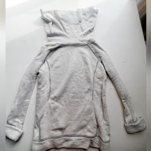 Off White Soft Cowl Neck Top, Size Small